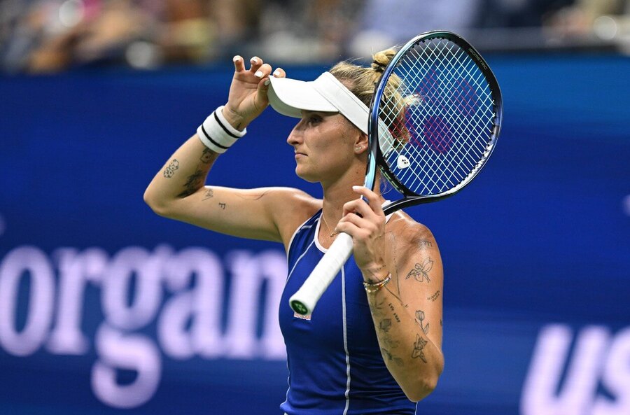 Tenis, WTA, Markéta Vondroušová při zápase US Open v New Yorku
