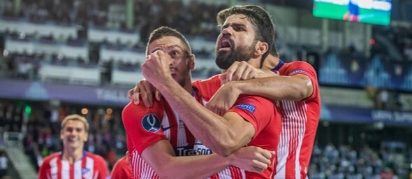 La Liga, Atlético Madrid, Diego Costa slaví gól - Zdroj  Mikolaj Barbanell, Shutterstock.com