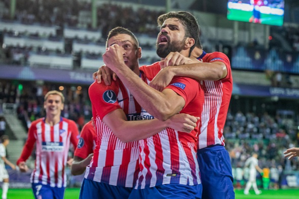 La Liga, Atlético Madrid, Diego Costa slaví gól - Zdroj Mikolaj Barbanell, Shutterstock.com