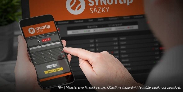 Sportovní sázky u SYNOT TIP na mobilu i počítači