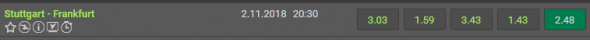 Stuttgart vs. Frankfurt