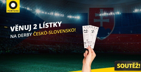 Fortuna: soutěž o lístky na Česko vs. Slovensko