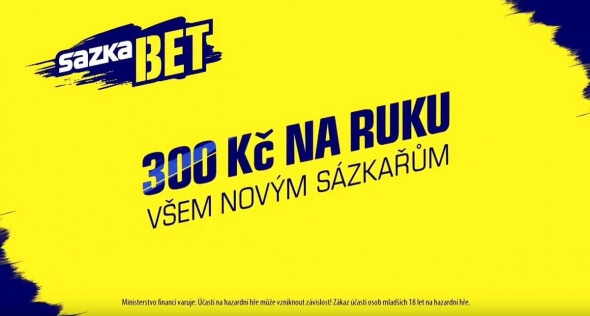 Noví sázkaři získají u Sazkabetu 300 Kč na ruku