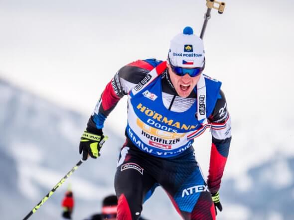 Biatlon, Michal Krčmář, světový pohár Hochfilzen - Zdroj ČTK, PR, Petr Slavík, Český biatlon