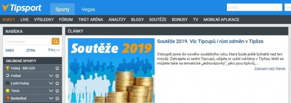 Tipsport: soutěže a promo akce v roce 2019