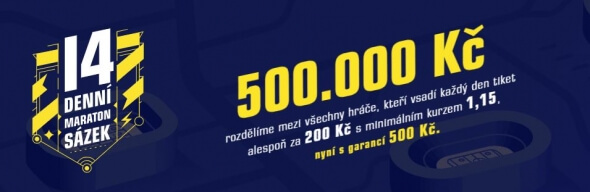 Sazkabet: Maraton sázek v únoru o 500 000 Kč