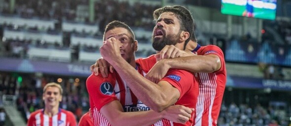 La Liga, Atlético Madrid, Diego Costa slaví gól - Zdroj  Mikolaj Barbanell, Shutterstock.com