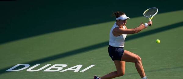 Tenis, WTA, Barbora Krejčíková během turnaje žen v Dubaji