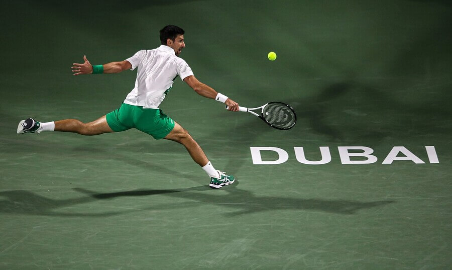 Tenis, ATP, Novak Djokovič na turnaji ATP 500 v Dubaji, Spojené arabské emiráty