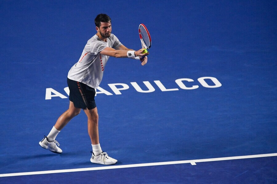 Tenis, ATP, Cameron Norrie během turnaje ATP 500 v Acapulcu, Mexiko