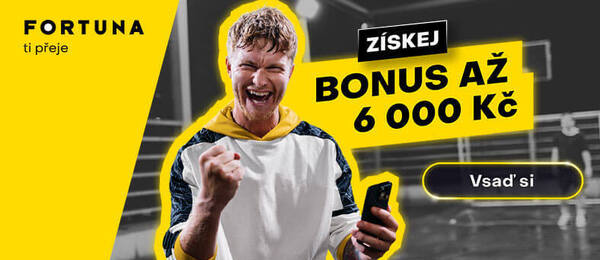 Fortuna CZ sport - získej bonus až 6 000 Kč