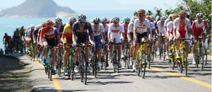Cyklistika, peloton při závodu v silniční cyklistice  - Zdroj Leonard Zhukovsky, Shutterstock.com