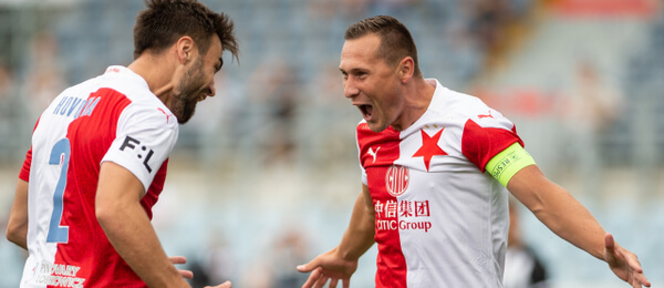 Fotbal, Fortuna Liga, Slavia Praha, David Hovorka, Jan Bořil - Zdroj ČTK, Pancer Václav