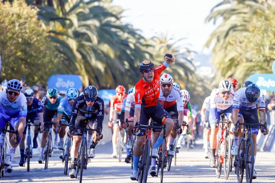 Cyklistika, UCI World Tour, Tirreno Adriatico - Phil Bauhaus z Bahrain-Victorious vítězí v etapě
