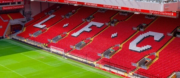 Premier League, Liverpool, Anfield stadion - Zdroj cowardlion Shutterstock.com