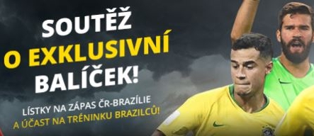 Fortuna: soutěž o lístky a účast na tréninku Brazilců