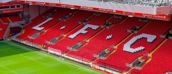 Premier League, Liverpool, Anfield stadion - Zdroj cowardlion Shutterstock.com