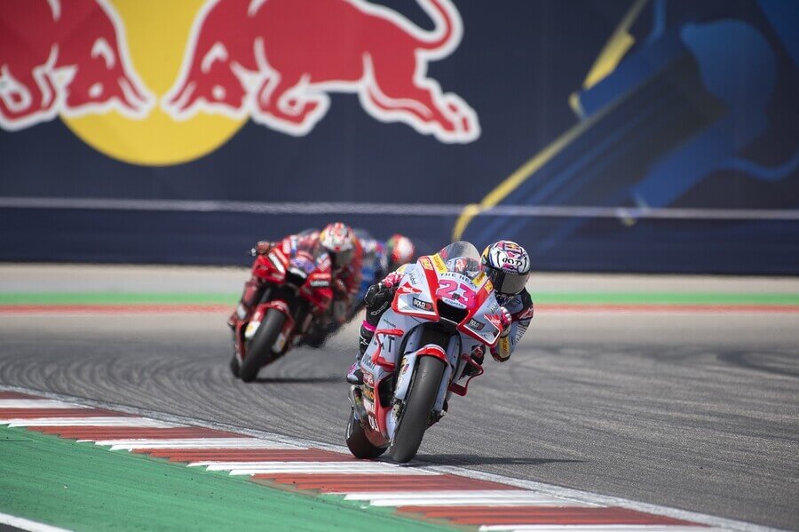 Motorsport, MotoGP, Enea Bastianini na Ducati během Velké ceny USA v Austinu, Texas