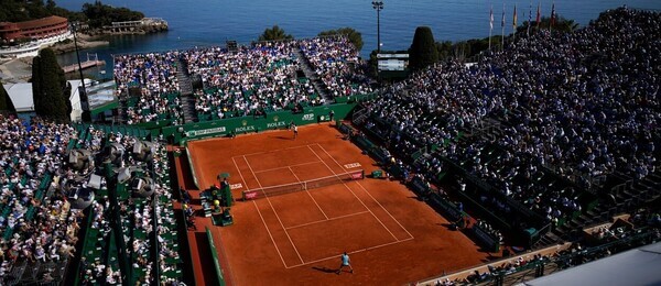 Tenis, ATP, Monte-Carlo Masters, pohled na antukový kurt