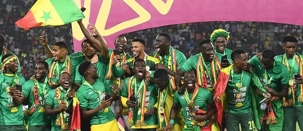Fotbalisté Senegalu slaví triumf na Poháru afrických národů, který se hrál v roce 2022