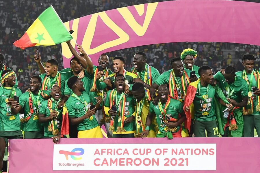 Fotbalisté Senegalu slaví triumf na Poháru afrických národů, který se hrál v roce 2022