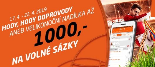 Velikonoce u SYNOT TIPu: získejte 1000,- na sázky!