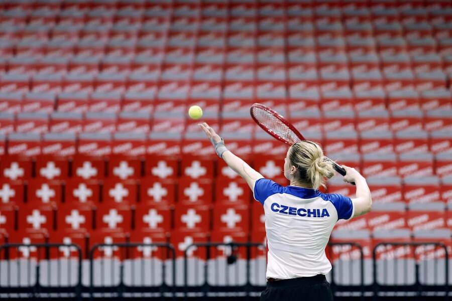 Lucie Havlíčková na tréninku české reprezentace