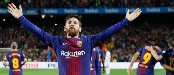 Messi se raduje po vstřeleném gólu