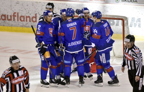 Hokej, Mistrovství světa, hokejový team Slovensko - Zdroj ČTK, Glück Dalibor