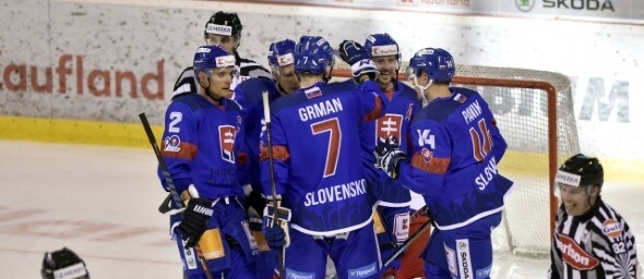 Hokej, Mistrovství světa, hokejový team Slovensko - Zdroj ČTK, Glück Dalibor