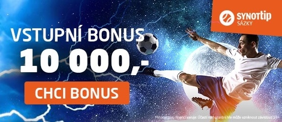 Online sázková kancelář SYNOT TIP - nový bonus