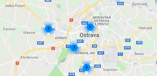 Fortuna pobočky Ostrava