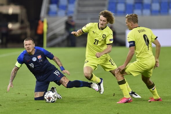 Fotbal, česká fotbalová reprezentace, Alex Král a Bořek Dočkal - Zdroj ČTK, Šálek Václav