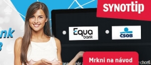 SYNOT TIP: nově se ověříte přes Equa Bank a ČSOB