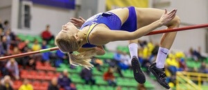 Atletika, skok vysoký, ukrajinská závodnice Levchenko - Zdroj  Skumer, Shutterstock.com