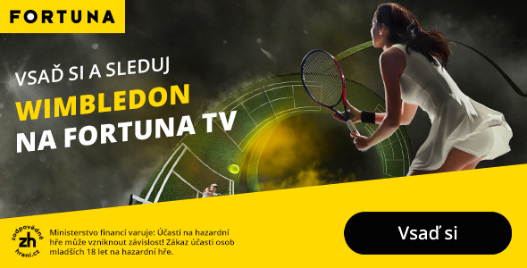 Vsaď si a sleduj Wimbledon na Fortuna TV