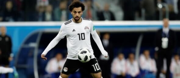 Egyptský fotbalista Mohamed Salah na Africkém poháru národů