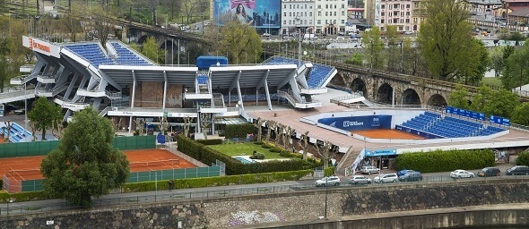 Tenis ITF Praha, kurty na Štvanici - Zdroj Nadezda Murmakova, Shutterstock.com