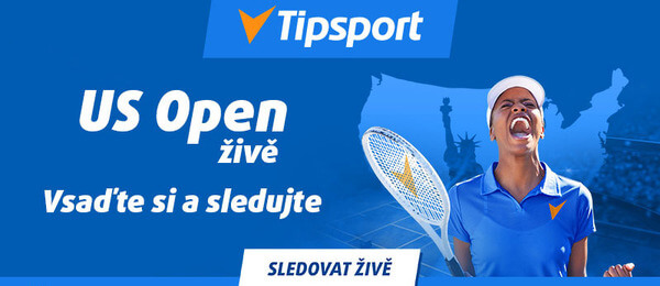 Sledujte všechny zápasy tenis US Open živě zdarma na TV Tipsport