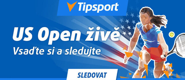 US Open 2025 živě - sledujte a vsaďte si u Tipsportu