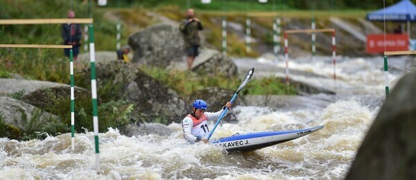 Vodní slalom, Lipno nad Vltavou, Jiří Prskavec v kategorii K1 (kajak)