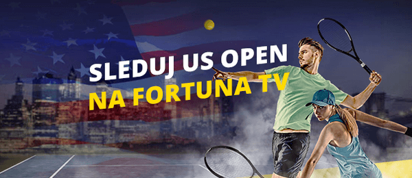 Tenisové US Open živě na Fortuna TV