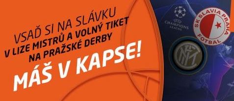 SYNOT TIP: vsaď na Slavii v LM a máš 100 Kč volný tiket na Slavia vs. Sparta!
