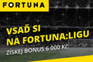 Vsaď si na Fortuna ligu a získej bonus 6000 Kč u Fortuny
