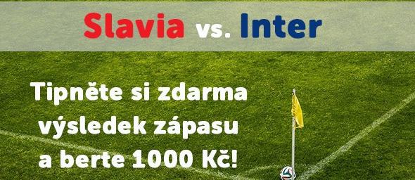 Tipovačka k duelu Slavia - Inter Milán o 1000 Kč!