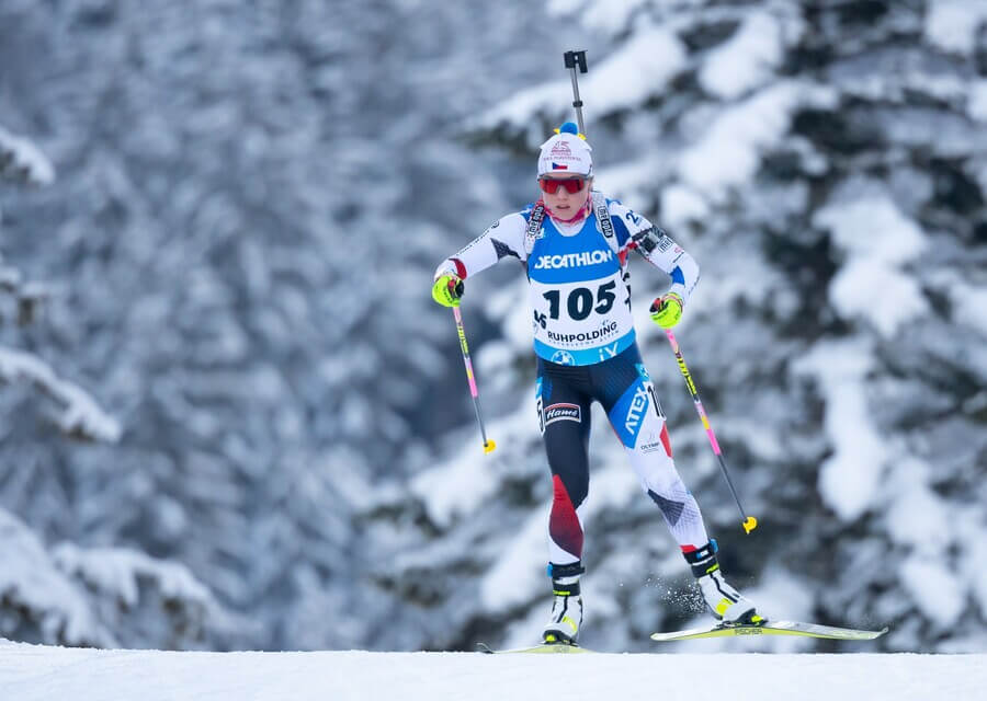 Biatlon, česká závodnice Tereza Vinklárková