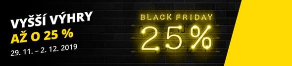 Black Friday u Fortuny: vyšší výhry až o 25 %!