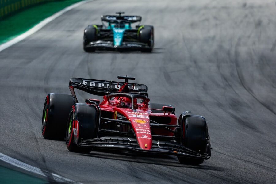 Motorsport, Formule 1, Charles Leclerc s Ferrari během Velké ceny Brazílie
