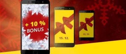 Adventní bonus u Fortuny: vyšší výhry o 10 %!