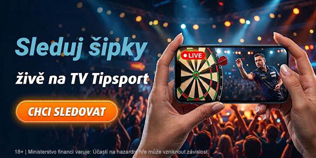 Sleduj šipky živě na TV Tipsport Sleduj šipky živě na TV Tipsport